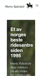 Mobile Screenshot of maritsrideskole.no